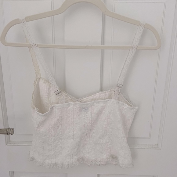 Edikted Lacey Knit Tank Top White - Picture 5 of 5